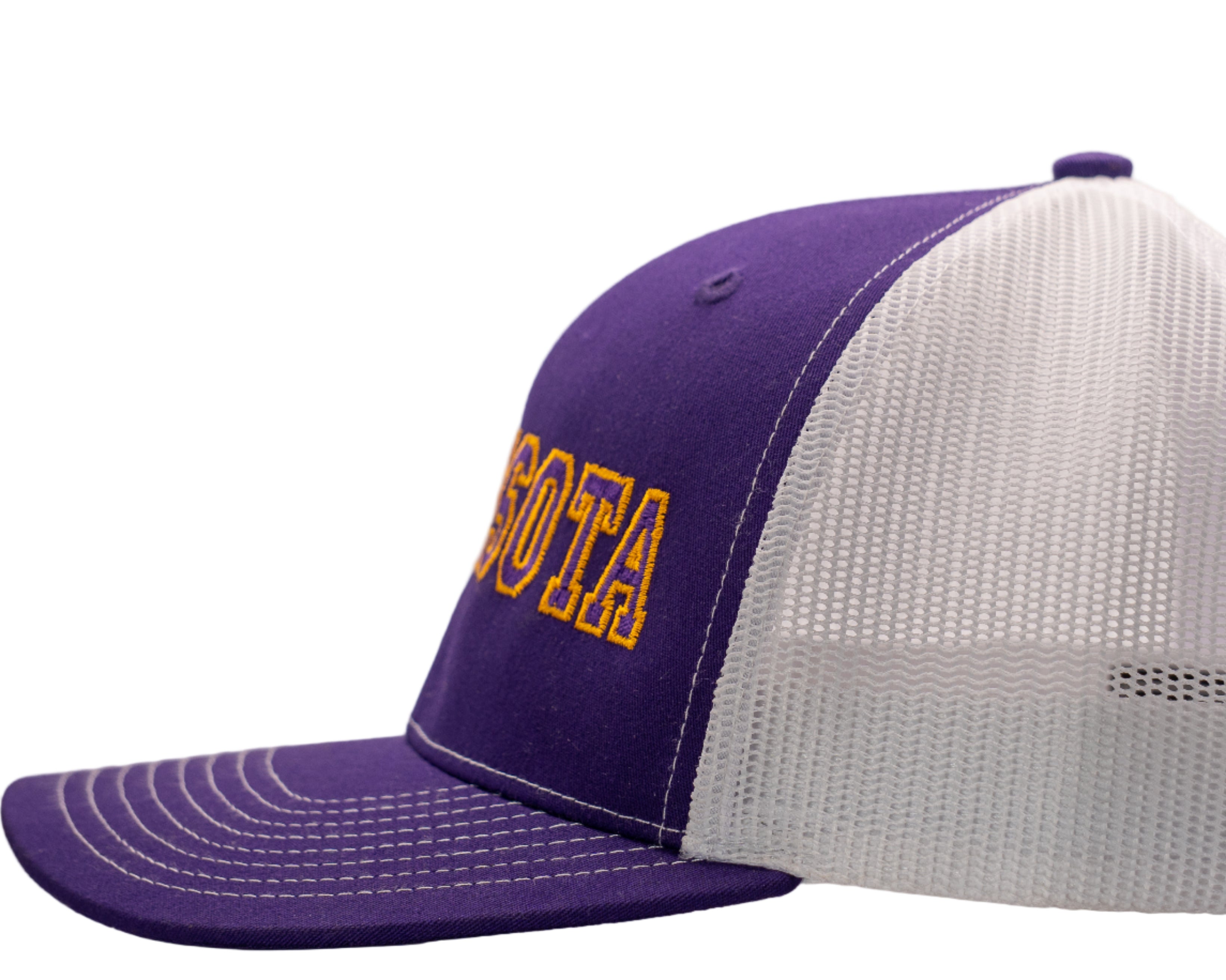 Purple and white cap with 'Nevada' text on a light gray background